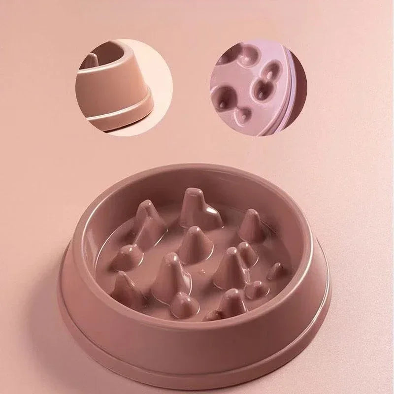 Slow Feeder Dog Bowl – Non-Slip Maze Puzzle Design
