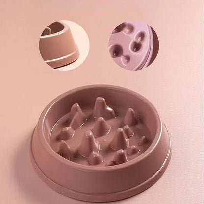 Slow Feeder Dog Bowl – Non-Slip Maze Puzzle Design